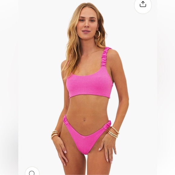 Beach Riot Pink Bikini Top - Picture 3 of 7